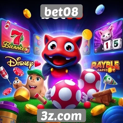 A variedade de jogos disponíveis na bet08